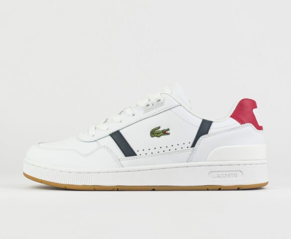 Кеды Lacoste T-Clip White / Blue / Red new