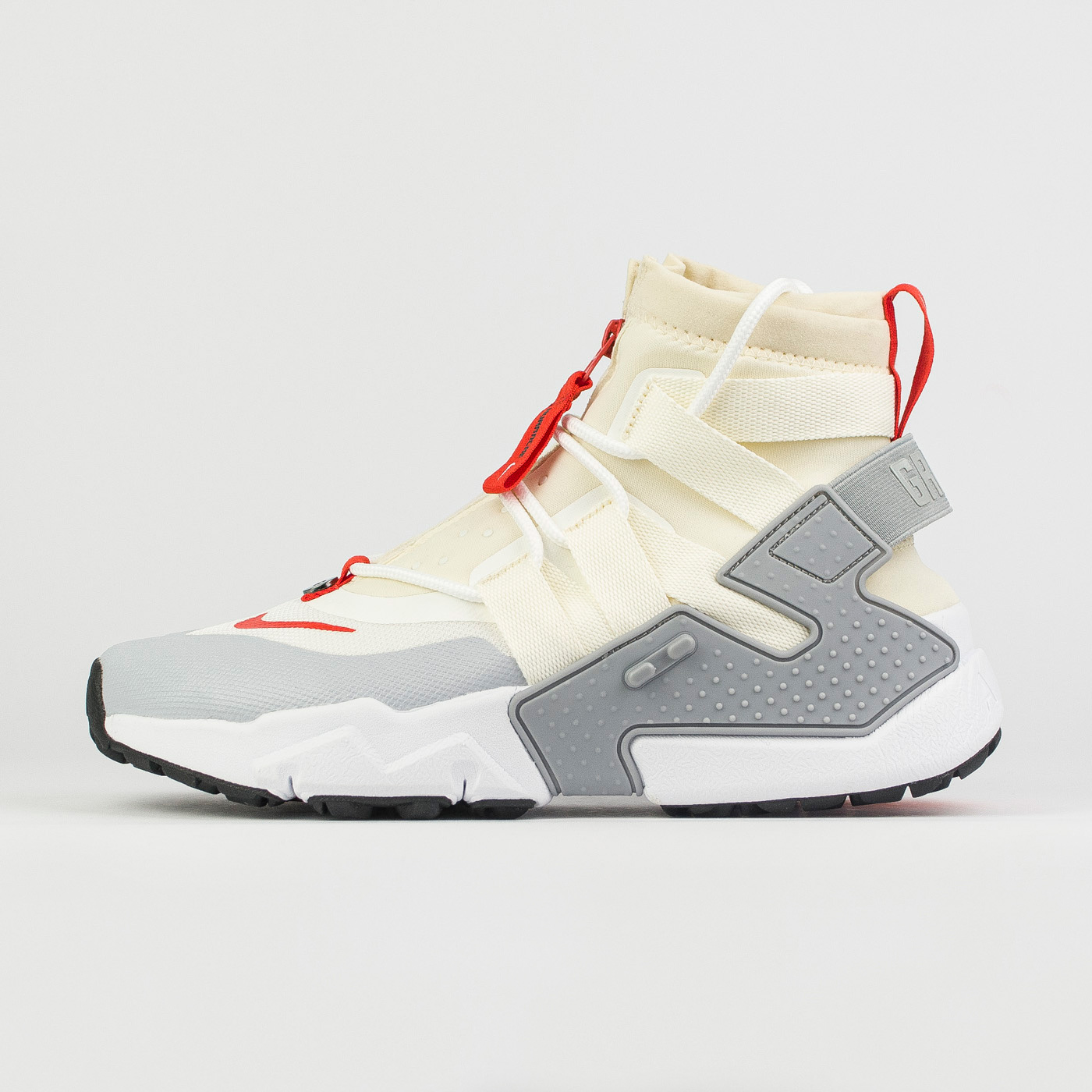 Nike Air Huarache Gripp L.Grey / Red Wmns.